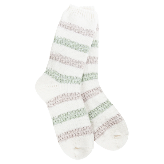 Weekend Ragg Links Crew - Meadow Stripe