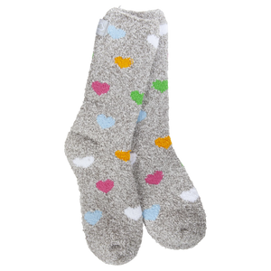 Holiday Spring Light Weight Cozy Crew - Heartfelt Multi Grey