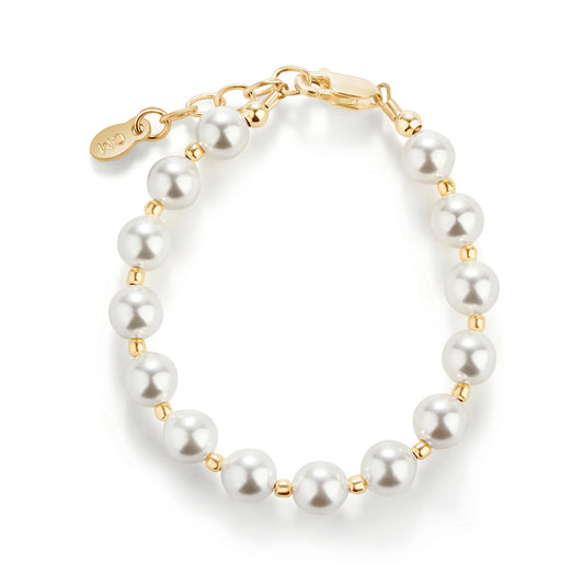 Whitley - 14K Gold Plated Bracelet w/ Chunky Pearls