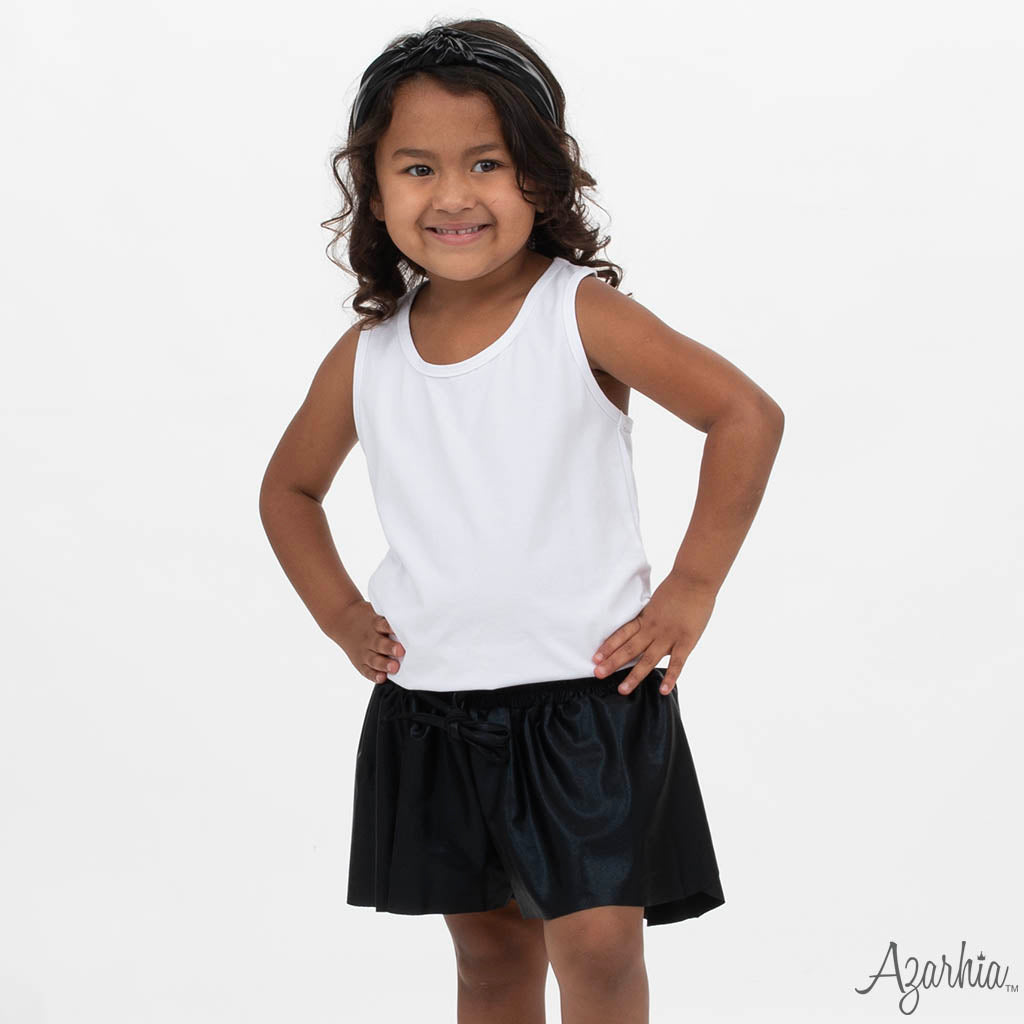 Youth Shimmer Black Butterfly Shorts