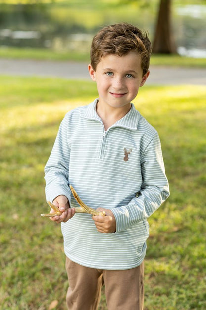 Trotter Street Deer 1/4 Zip Pullover