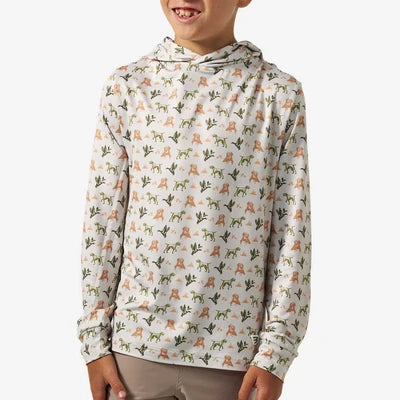 Youth Mallard Duck Dog Burlebo Performance Hoodie