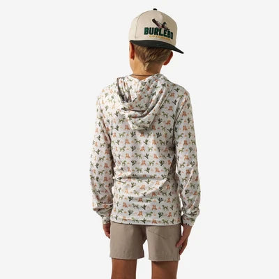 Youth Mallard Duck Dog Burlebo Performance Hoodie