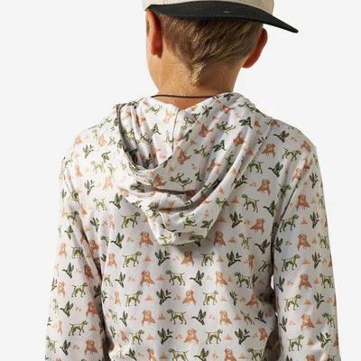 Youth Mallard Duck Dog Burlebo Performance Hoodie