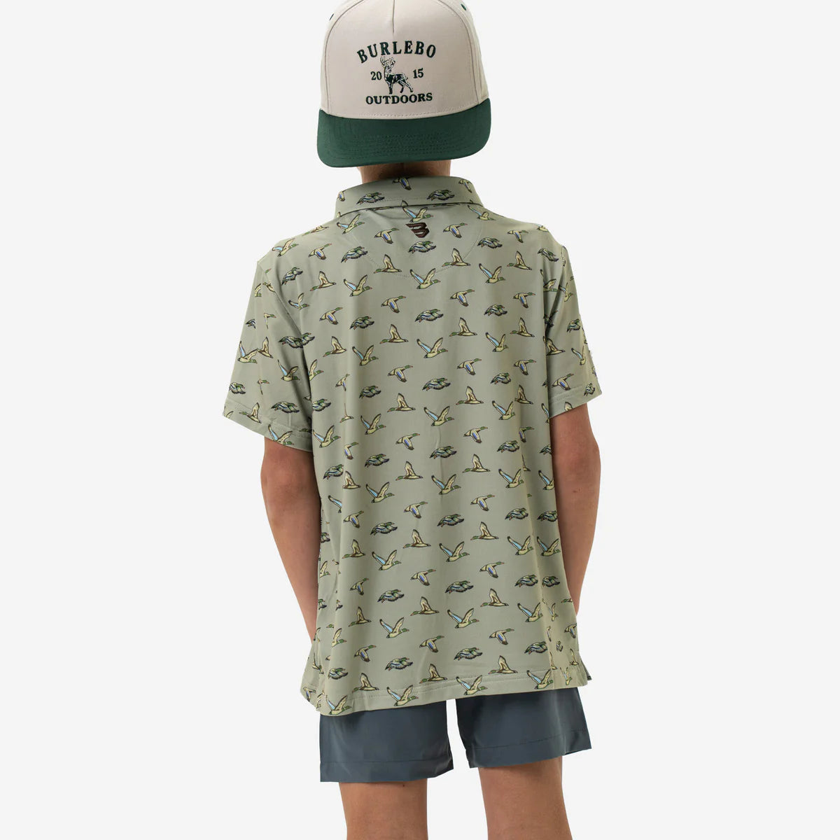 Youth Green Flying Ducks Performance Polo
