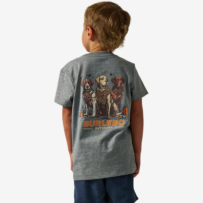 Toddler/Youth Dark Heather Camo Duck Dogs Short Sleeve Tee