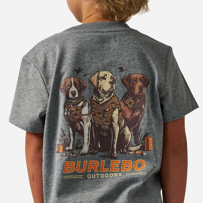 Toddler/Youth Dark Heather Camo Duck Dogs Short Sleeve Tee