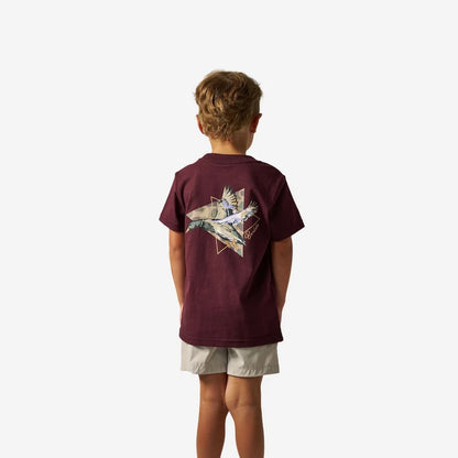 Toddler/Youth Maroon Pintail Triangle Duck Short Sleeve Tee