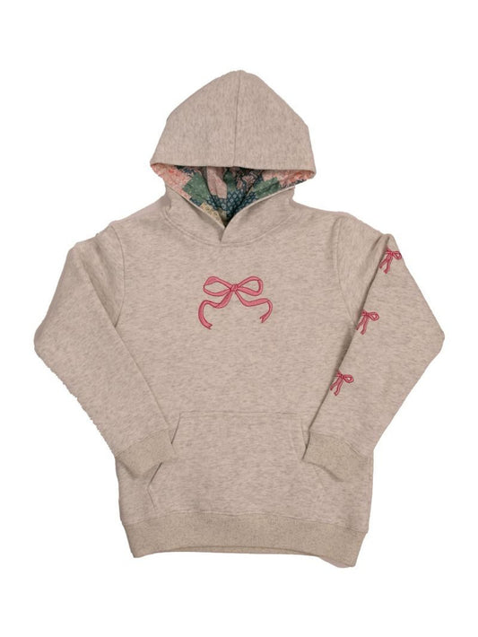 Youth Grey Dilara Bow Hoodie