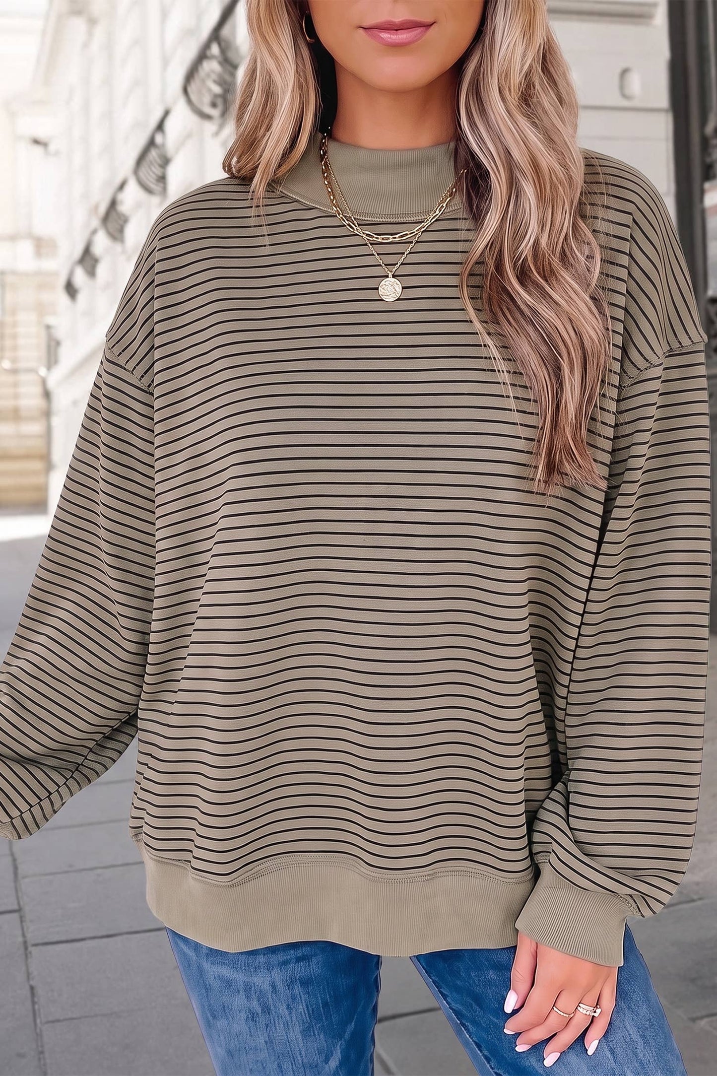 Caroline Striped Sweatshirt