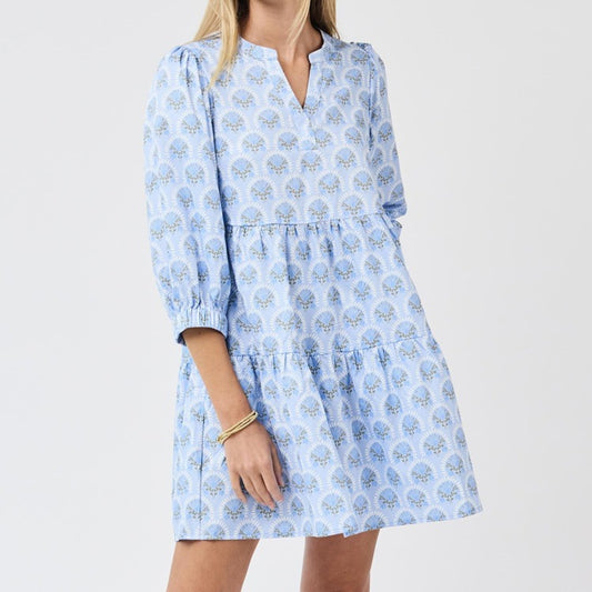 Blue Botanica Blooms Cooper Dress