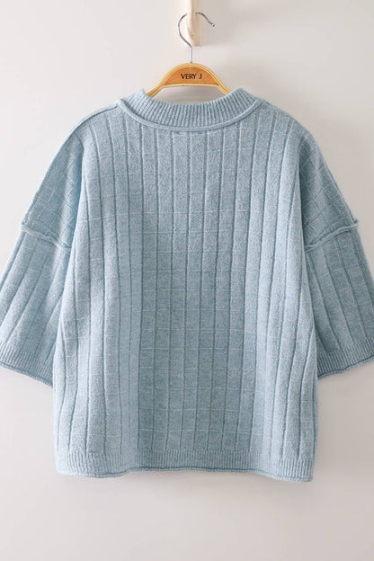 Allie Ribbed Knit Sweater