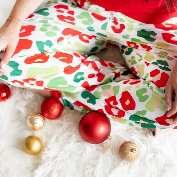 Festive Leopard PJ Pants