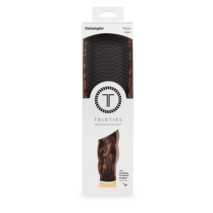 TELETIE Detangler Hair Brush for Thick Hair | Tortoise