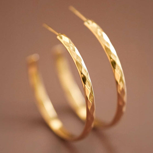 Waterproof Stainless Steel Hoop Earrings