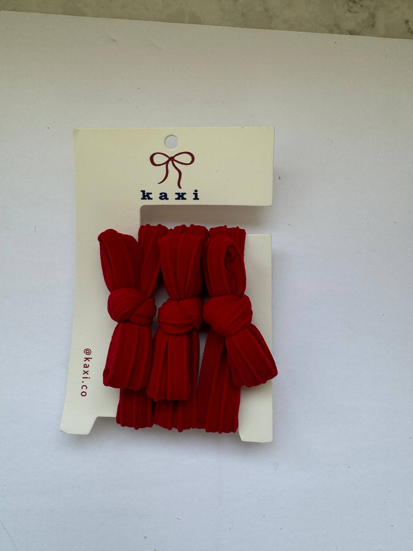 Kaxi Nylon Bow Slick Back Hair Ties