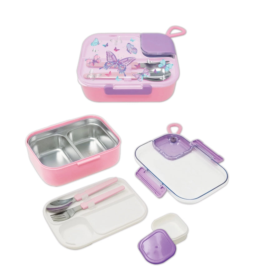 Tie Dye Butterfly Stainless Steel Bento Box