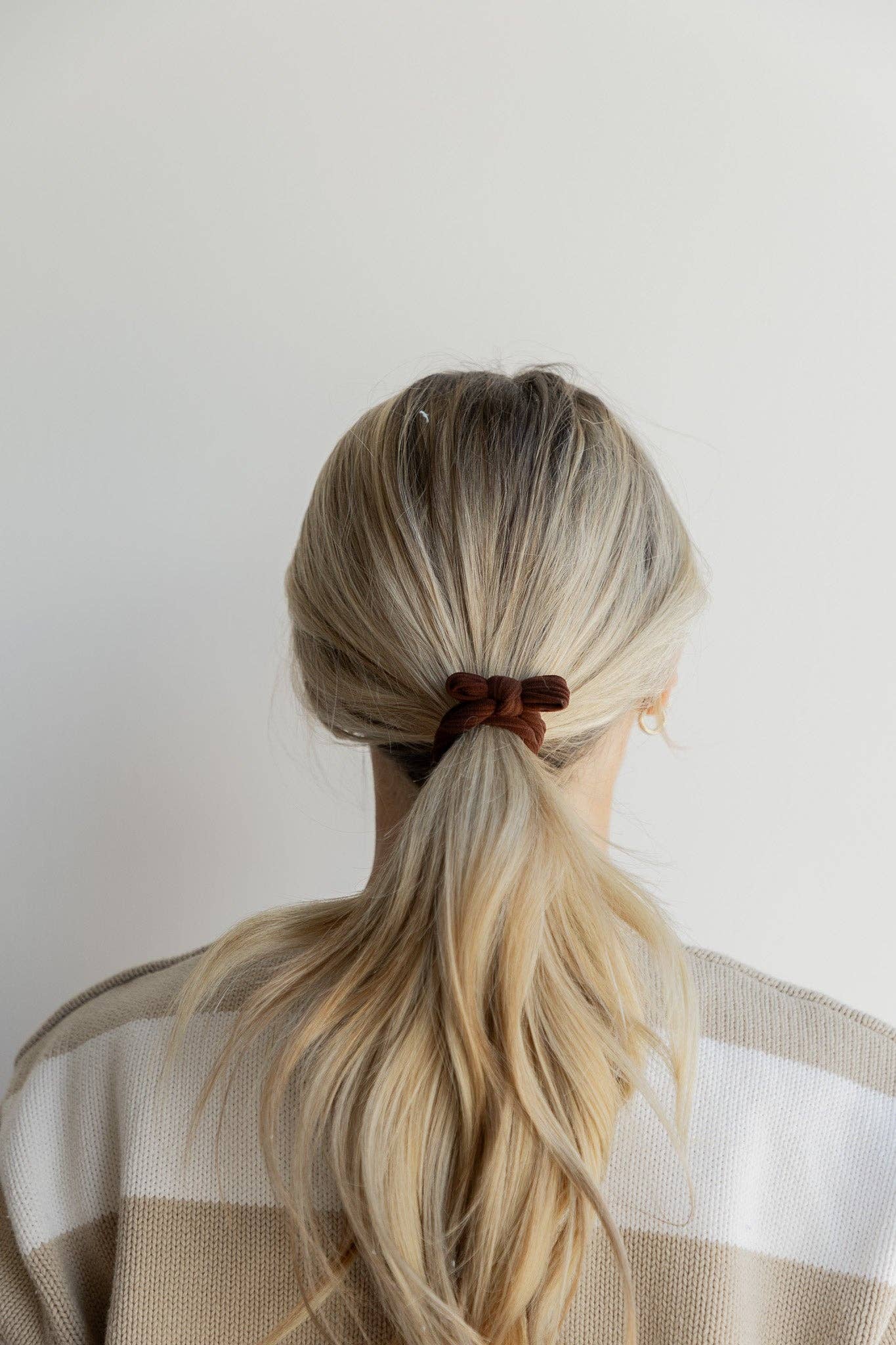 Kaxi Nylon Bow Slick Back Hair Ties