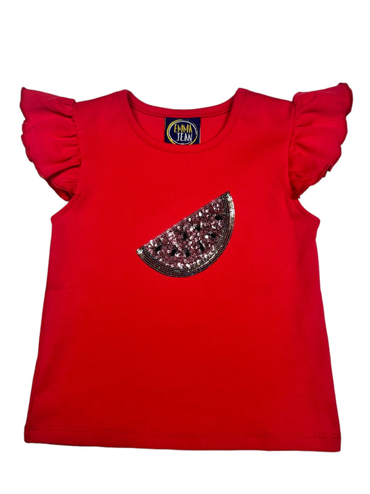 Watermelon Sequin Tee
