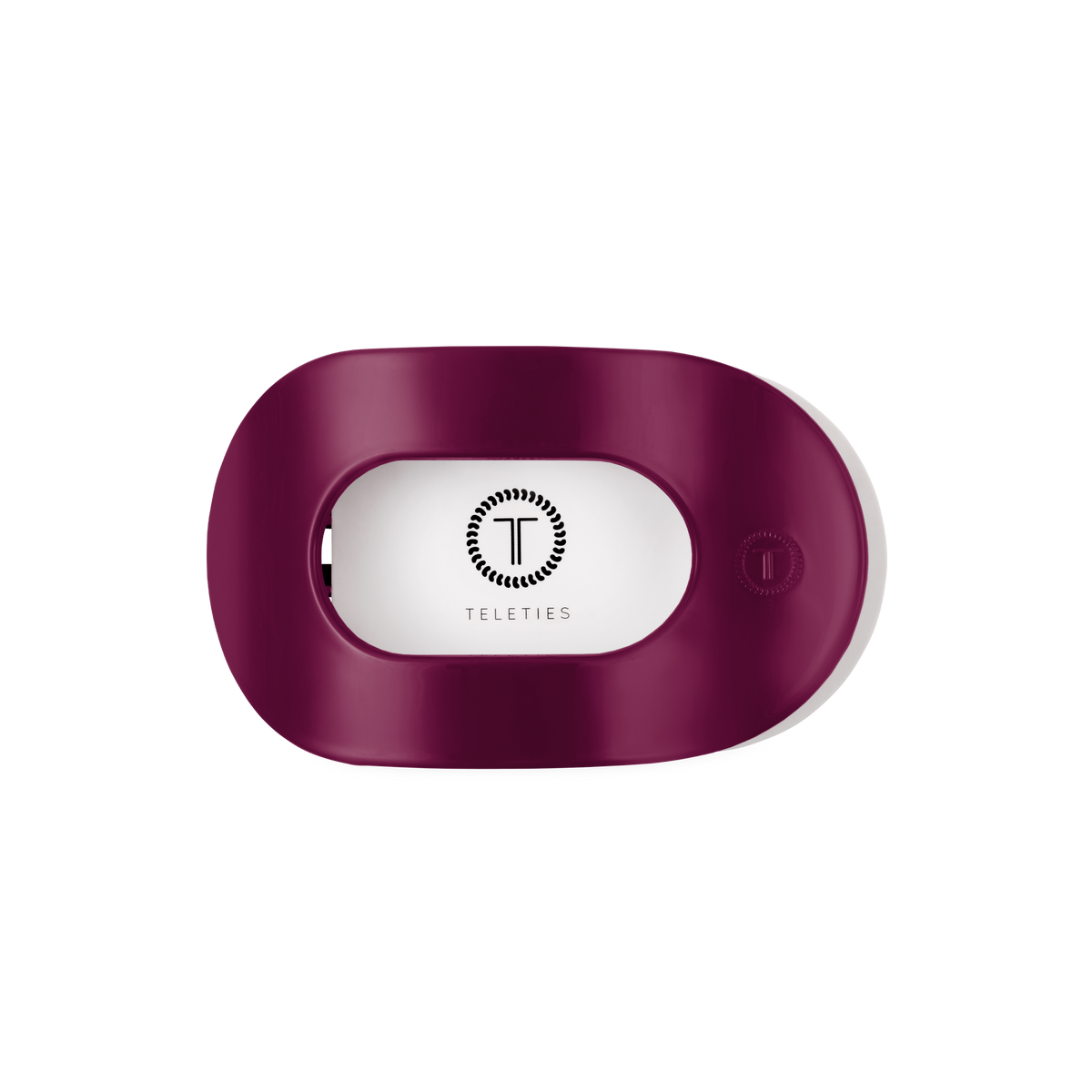Round Flat TELETIE Clip | Medium | Mulberry