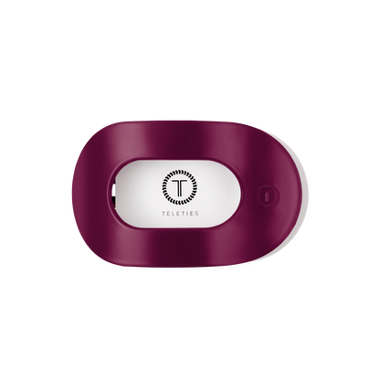 Round Flat TELETIE Clip | Medium | Mulberry