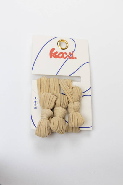 Kaxi Nylon Bow Slick Back Hair Ties