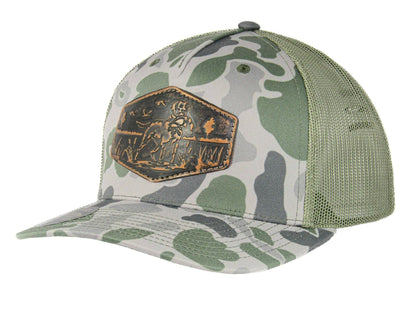 Dog Old School Camo Trucker Hat