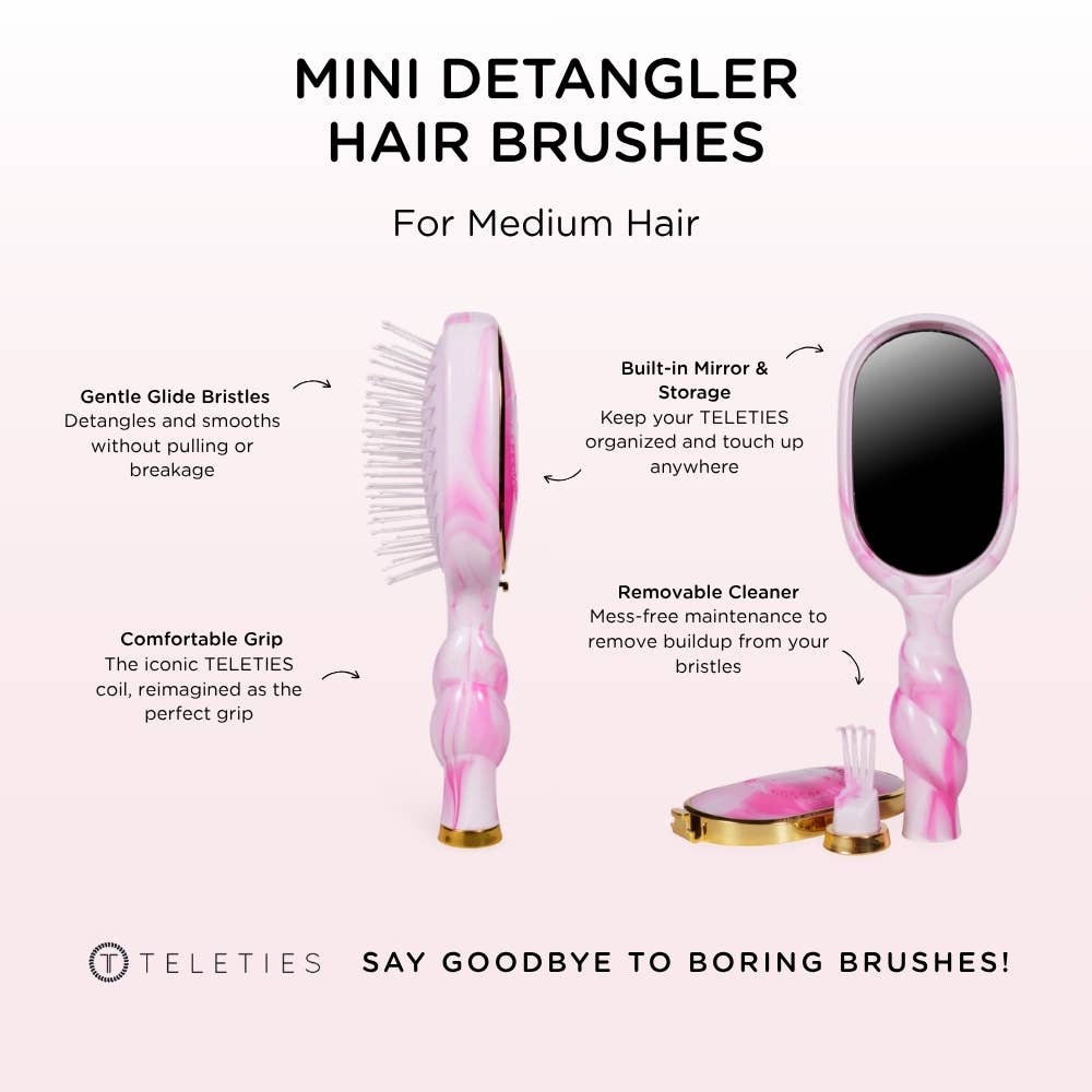 TELETIE Mini Detangler Brush for Medium Hair | Pinch Me!