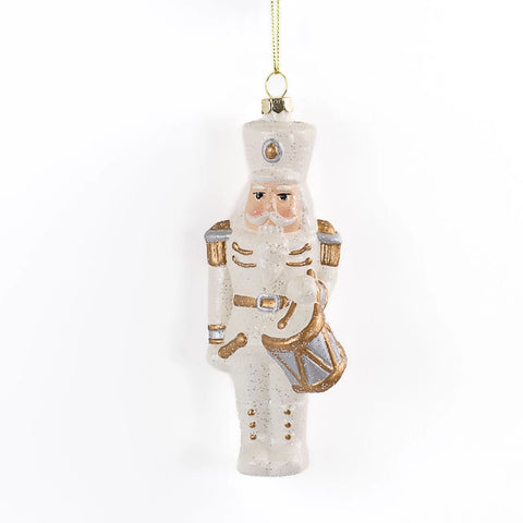 White & Golden Nutcracker Ornament