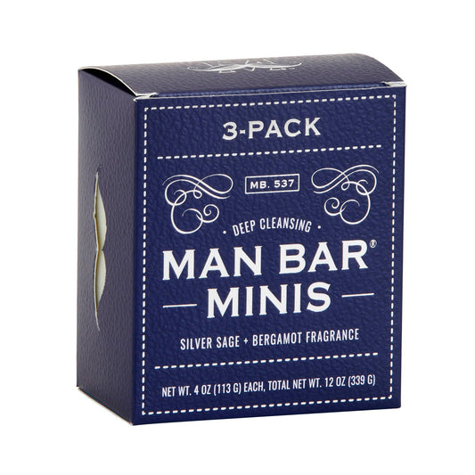 Man Bar Miniature 3pc Gift Set - Silver Sage & Bergamot