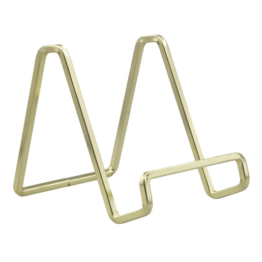 Plated Square Wire Stands - Brass