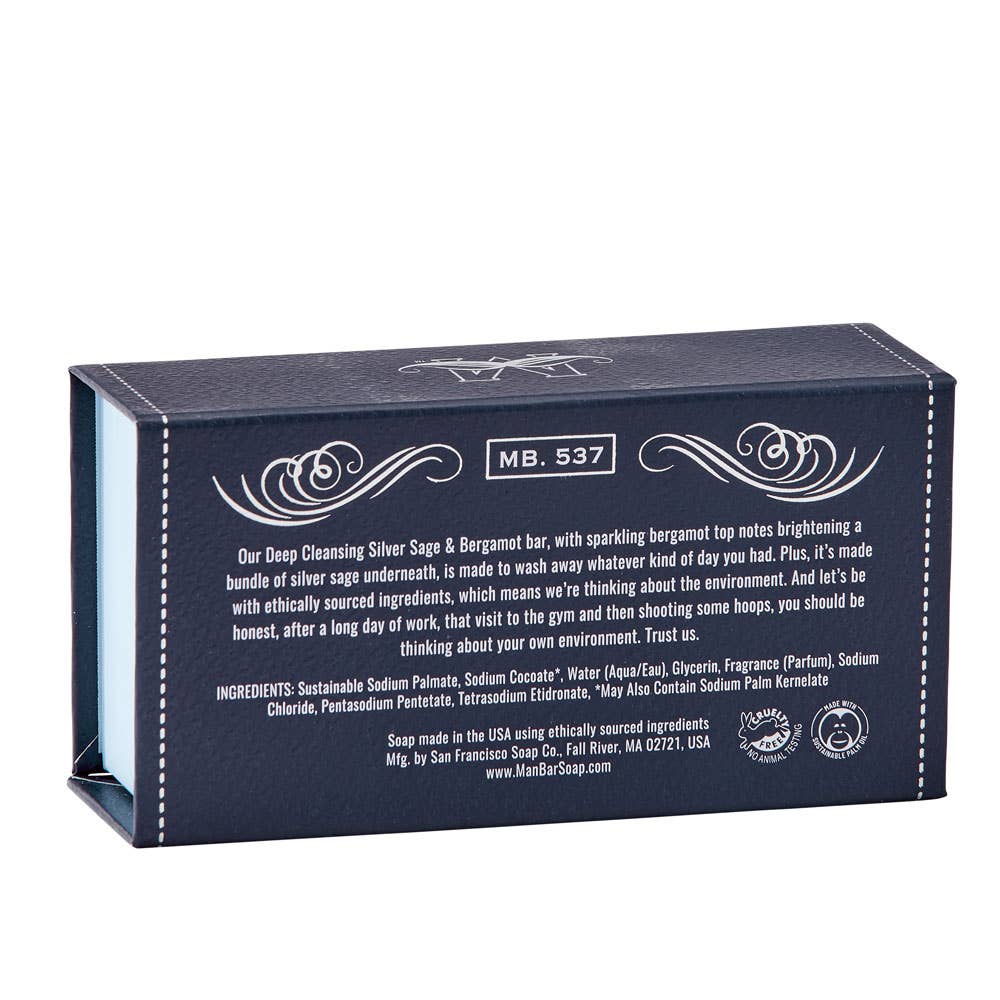 Man Bar Soap - Silver Sage & Bergamot