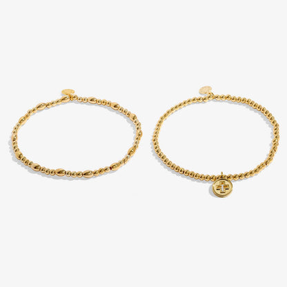 Gold-Tone Plated Walk By Faith Bracelet Set