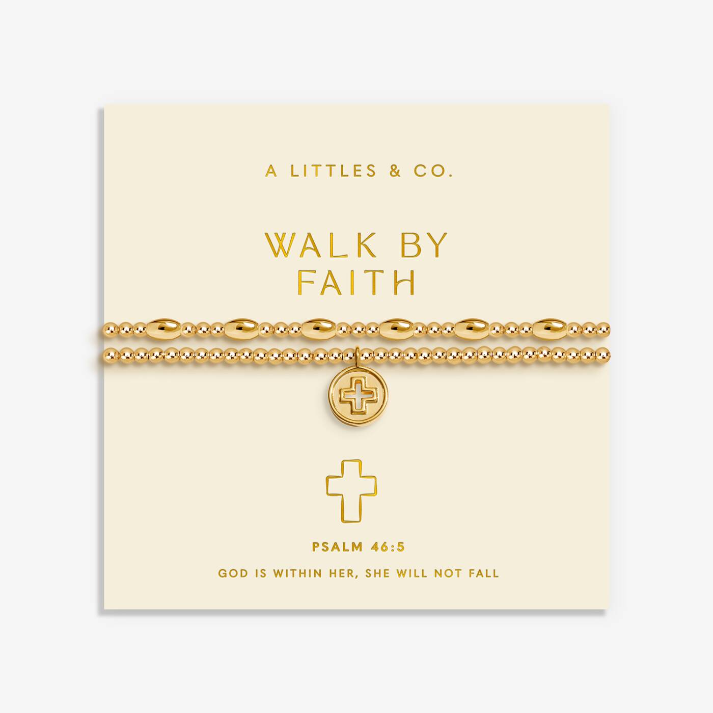 Gold-Tone Plated Walk By Faith Bracelet Set