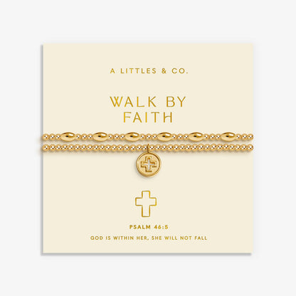 Gold-Tone Plated Walk By Faith Bracelet Set