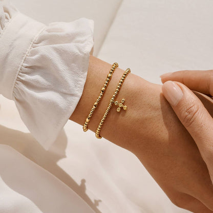 Gold-Tone Plated God Is With You Bracelet Set