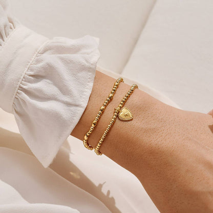 Gold-Tone Plated Love And Light Bracelet Set