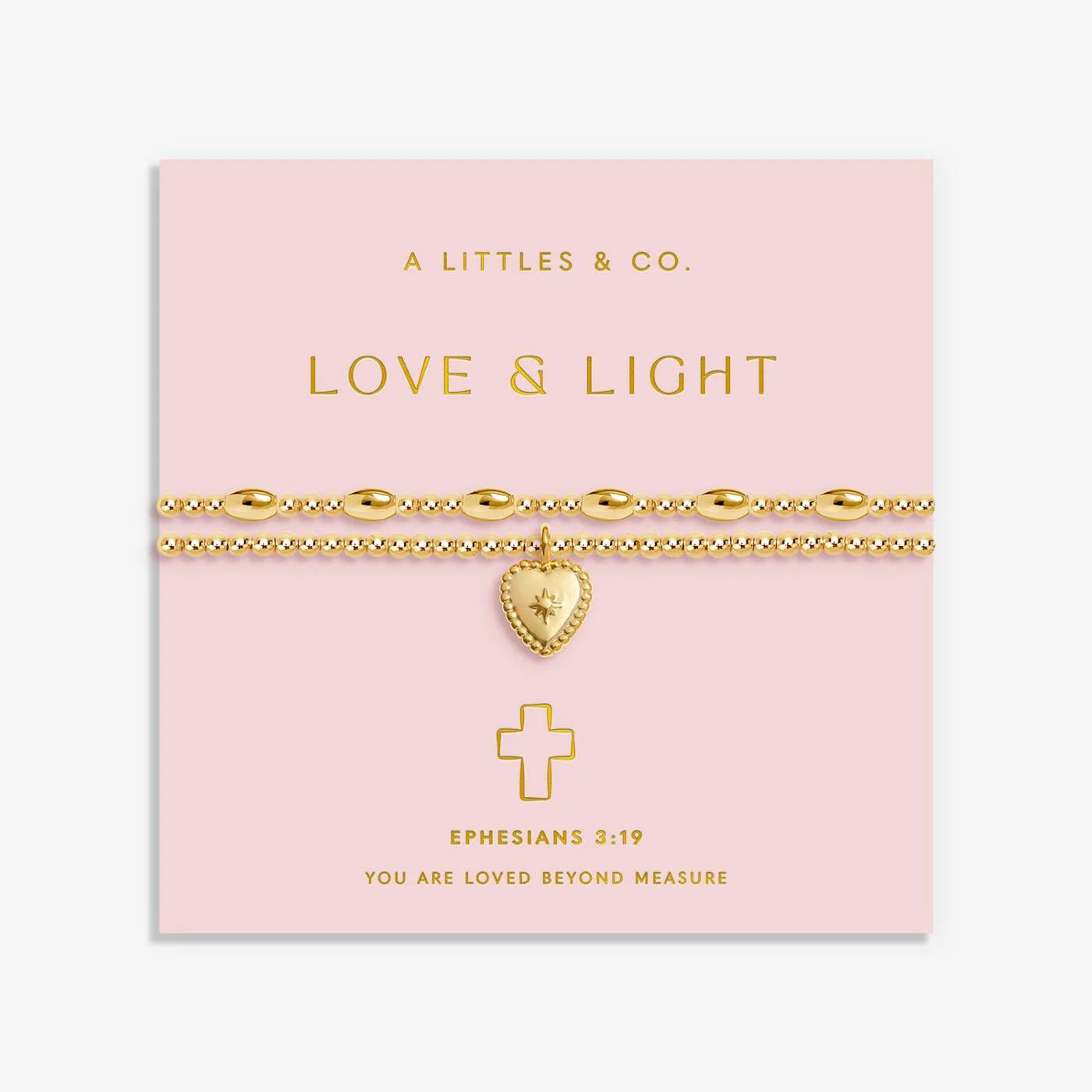 Gold-Tone Plated Love And Light Bracelet Set