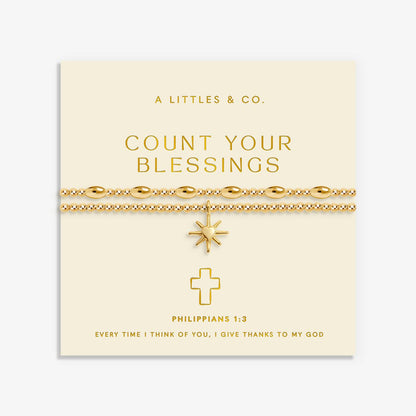 Gold-Tone Plated Count Your Blessings Bracelet Set