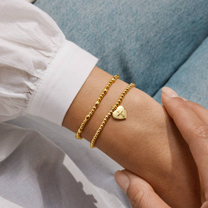 Gold-Tone Plated Believe Always Bracelet Set
