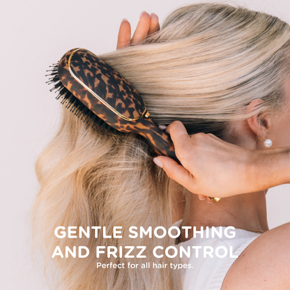 TELETIE Boar Bristle Hair Brush | Tortoise