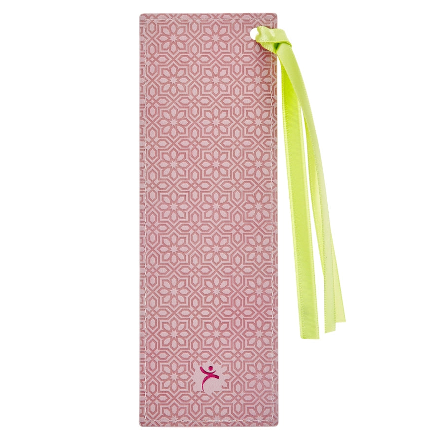 Pink Grace 2 Cor. 12:9 Faux Leather Bookmark