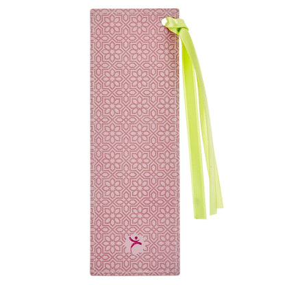Pink Grace 2 Cor. 12:9 Faux Leather Bookmark