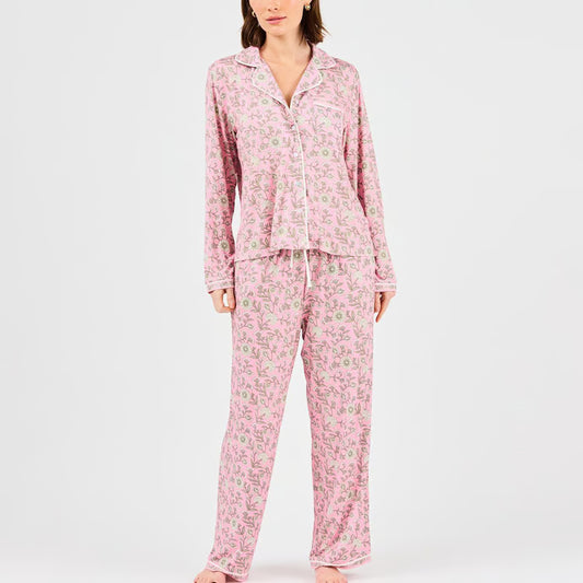 Pink Thistle Vines Charlotte Pants Set