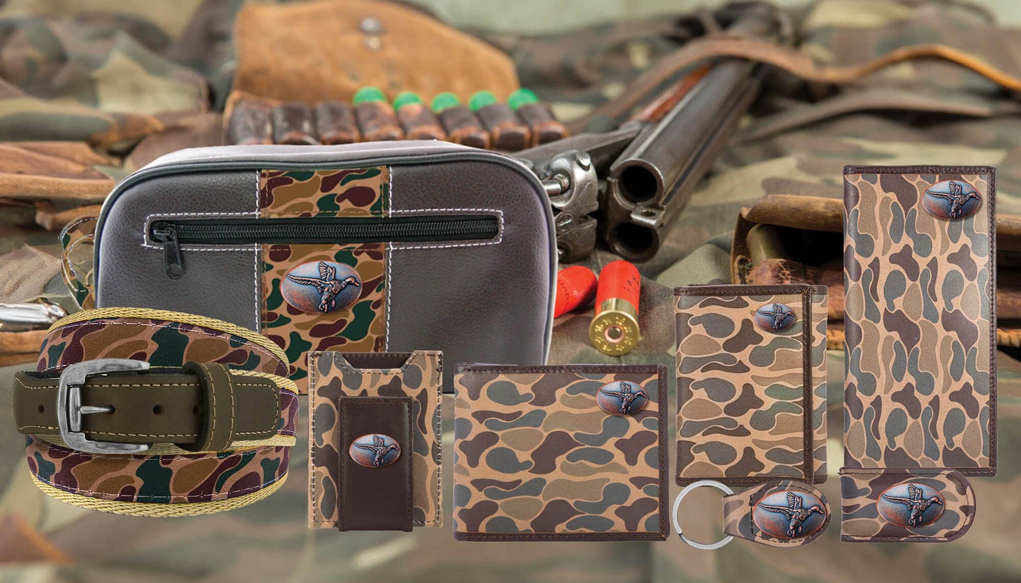 Brown & Tan Camo Mallard Money Clip