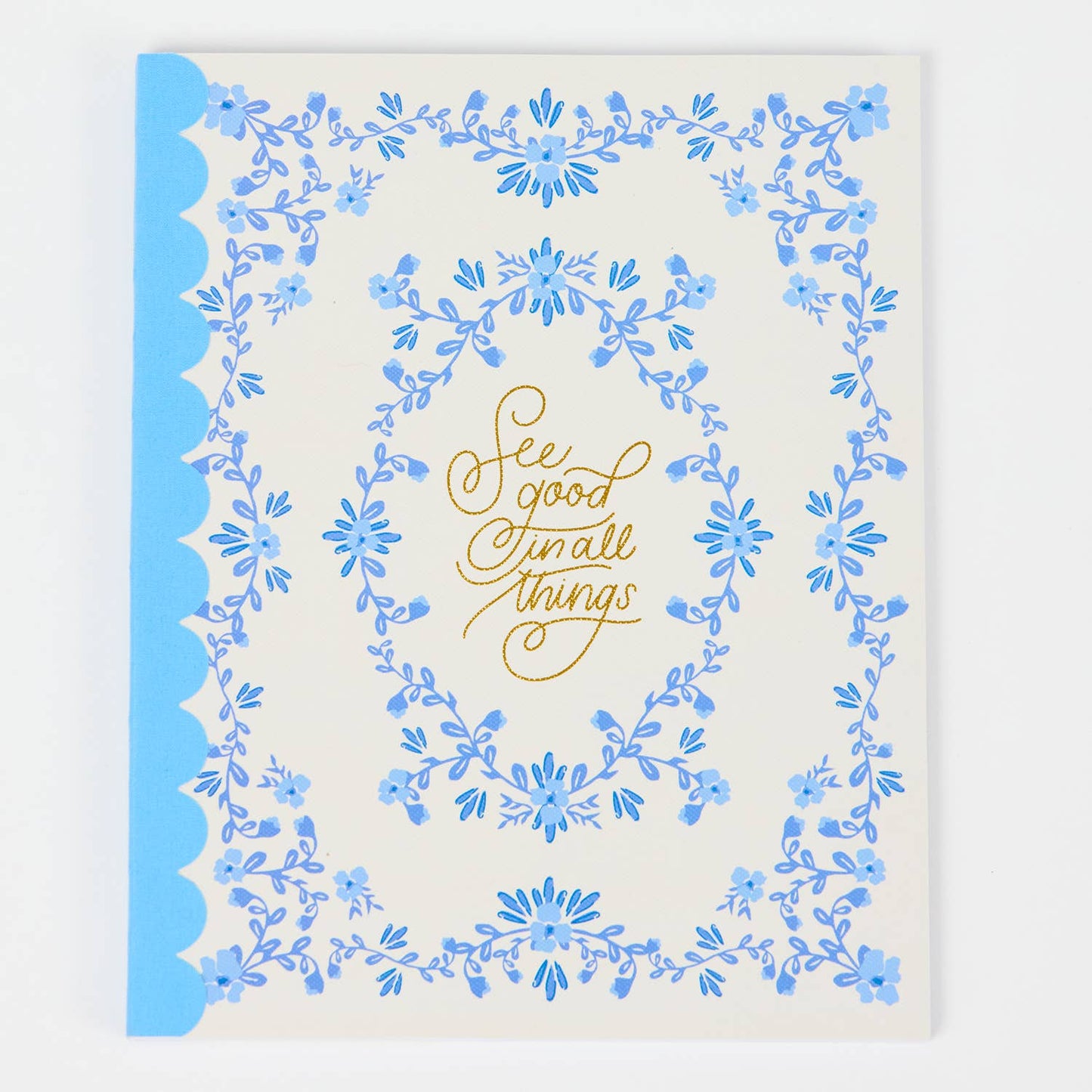 See Good in All Things Scallop Notebook