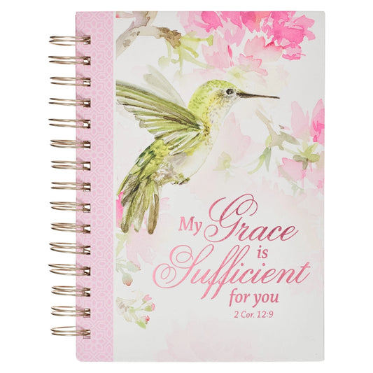 Pink My Grace 2 Cor. 12:9 Spiral Journal