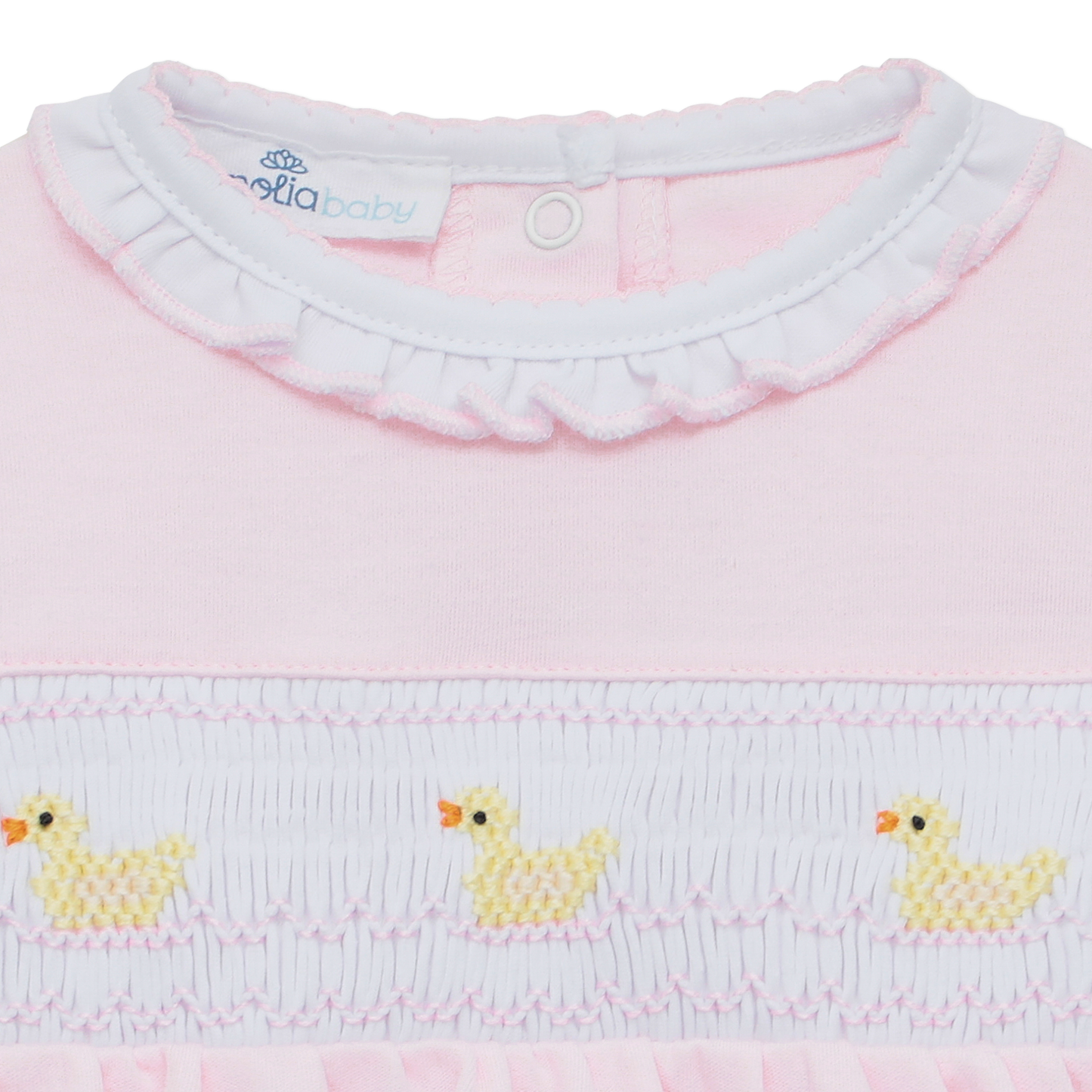 Magnolia Baby Pink Little Ducklings Classics Smocked Bubble