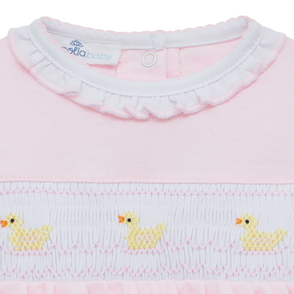Magnolia Baby Pink Little Ducklings Classics Smocked Bubble