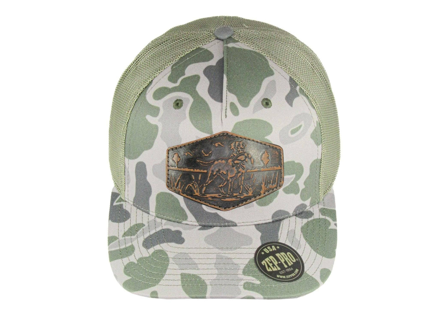 Dog Old School Camo Trucker Hat
